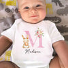 Dapper Bunny, First Easter - Family Personalized Custom Baby Onesie - Easter Gift For Baby Kids, Newborn Baby