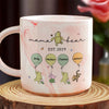 Mama Bear - Family Personalized Custom Marble Mug - Mother's Day, Gift For Mom, Grandma
