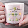 Mama Bear - Family Personalized Custom Marble Mug - Mother's Day, Gift For Mom, Grandma