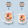 Furry Friends Make The Best Family - Dog Personalized Custom Mug - Gift For Pet Owners, Pet Lovers