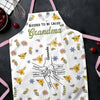 Cooking With Love & Grandkids - Family Personalized Custom Apron - Mother's Day, Gift For Mom, Grandma