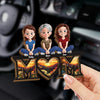 Our Forever Sunshine - Family Personalized Custom Car Visor Clip - Mother's Day, Gift For Mom, Grandma
