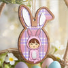 Somebunny Loves You - Family Personalized Custom Ornament - Wood Custom Shaped - Easter Gift For Family Members