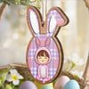 Somebunny Loves You - Family Personalized Custom Ornament - Wood Custom Shaped - Easter Gift For Family Members