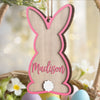 Hoppy Easter, Full Of Love - Family Personalized Custom Ornament - Wood Custom Shaped - Easter Gift For Family Members