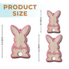 Hoppy Easter, Full Of Love - Family Personalized Custom Ornament - Wood Custom Shaped - Easter Gift For Family Members