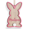 Hoppy Easter, Full Of Love - Family Personalized Custom Ornament - Wood Custom Shaped - Easter Gift For Family Members