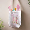 Springtime Magic, One Hop At A Time - Family Personalized Custom Bunny Basket, Tote With Bunny Ears - Easter Gift For Kids Egg Hunt, Family Members