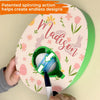 Crack Open The Fun - Family Personalized Custom Easter Egg Decorating Kit, Egg Spinner Machine With Markers - Easter Gift For Family Members