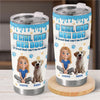 Side By Side, Paw By Paw - Dog Personalized Custom 3D Inflated Effect Printed Tumbler - Gift For Pet Owners, Pet Lovers