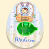 A Bunny’s Love For Easter - Family Personalized Custom Easter Egg Decorating Kit, Egg Spinner Machine With Markers - Easter Gift For Family Members