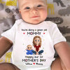 My Heart Belongs To Mom - Family Personalized Custom Baby Onesie - Mother's Day, Baby Shower Gift, Gift For First Mom