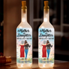 Mother And Daughter, Forever Connected - Family Personalized Custom Bottle Lamp - Mother's Day, Gift For Mom, Daughter