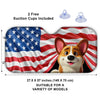 Patriotic Paws, American Pride - Dog & Cat Personalized Custom Auto Windshield Sunshade, Car Window Protector - Gift For Pet Owners, Pet Lovers