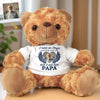 Custom Photo I Have An Angel Watching Over Me - Memorial Personalized Custom Teddy Bear Plush - Sympathy Gift For Family Members