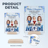 Linked By Love, Strengthened By Family - Family Personalized Custom Rectangle Shaped Acrylic Plaque - Mother's Day, Gift For Mom, Daughter