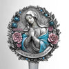 You Are Never Alone - Memorial Personalized Custom Stain Glass Style Acrylic Garden Stake - Sympathy Gift For Family Members