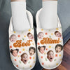 Custom Photo Mom, The Queen Of Our Hearts - Family Personalized Custom Fluffy Slippers - Mother's Day, Gift For Mom, Grandma