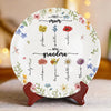 First Came Love, Then Came Family - Family Personalized Custom Ceramic Plate - Mother's Day, Gift For Mom, Grandma