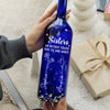 Sisters Are Different Flowers From The Same Garden - Bestie Personalized Custom Blue Bottle Lamp - Gift For Best Friends, BFF, Sisters