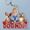 Life Is Better With A Dog - Dog Personalized Custom Shaped Acrylic Keychain - Gift For Pet Owners, Pet Lovers