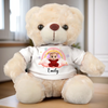 Happiness Is Holding You - Family Personalized Custom Teddy Bear Plush - Gift For Family Members