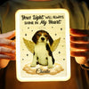 Custom Photo Rest In Peace, Always In Our Hearts - Memorial Personalized Custom LED Mirror Frame Lamp - Sympathy Gift For Pet Owners, Pet Lovers