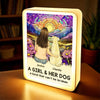 Together Always, Love Beyond Words - Dog Personalized Custom LED Mirror Frame Lamp - Gift For Pet Owners, Pet Lovers