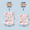 Grandma Is The Heart Of The Family - Family Personalized Custom 3D Inflated Effect Printed Mug - Mother's Day, Gift For Mom, Grandma