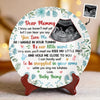 Custom Photo Our Greatest Blessing Is On The Way - Family Personalized Custom Ceramic Plate - Mother's Day, Baby Shower Gift, Gift For First Mom