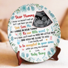 Custom Photo Our Greatest Blessing Is On The Way - Family Personalized Custom Ceramic Plate - Mother's Day, Baby Shower Gift, Gift For First Mom