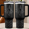 Bound By Love, Connected For Life - Family Personalized Custom Engraved 40oz Tumbler With Handle - Mother's Day, Gift For Mom, Grandma