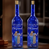 Best Friends Make The Best Memories - Bestie Personalized Custom Blue Bottle Lamp - Gift For Best Friends, BFF, Sisters