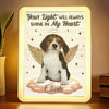 Custom Photo Rest In Peace, Always In Our Hearts - Memorial Personalized Custom LED Mirror Frame Lamp - Sympathy Gift For Pet Owners, Pet Lovers
