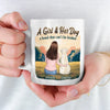 Side By Side, Paws & Hearts - Dog Personalized Custom Mug - Gift For Pet Owners, Pet Lovers