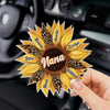 Love Blooms Forever - Family Personalized Custom Acrylic Car Visor Clip - Mother's Day, Gift For Mom, Grandma
