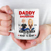 Dad And Daughter, Love You Can Feel - Family Personalized Custom Mug - Father's Day, Gift For Dad, Grandpa