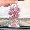 Every Rose Tells Your Story - Family Personalized Custom Car Ornament - Acrylic Custom Shaped - Mother's Day, Gift For Mom, Grandma