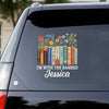 I'm With The Banned - Family Personalized Custom RV Decal - Gift For Yourself, Best Friends, Siblings, Family Members