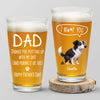 I Woof You More Than Treats - Dog Personalized Custom Beer Glass - Father's Day, Gift For Pet Owners, Pet Lovers