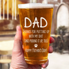 I Woof You More Than Treats - Dog Personalized Custom Beer Glass - Father's Day, Gift For Pet Owners, Pet Lovers