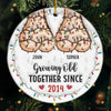 I Want To Grow Old With You - Couple Personalized Custom 3D Inflated Effect Printed Ornament - Acrylic Custom Shaped - Gift For Husband Wife, Anniversary