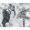 Printable Digital File, Digital PNG Download - Custom Photo Couple Personalized Horizontal File - Gift For Husband Wife, Anniversary