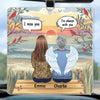 Always In Our Hearts - Memorial Personalized Custom Car Ornament - Acrylic Custom Shaped - Sympathy Gift For Family Members