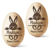 My First Easter Keepsake - Family Personalized Custom Wooden Egg Shaker - Easter Gift For Baby Kids, Newborn Baby