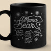 Lead With Love - Family Personalized Custom Black Mug - Mother's Day, Gift For Mom, Grandma