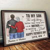 Watching You Become A Dad Has Been My Proudest Moment - Family Personalized Custom Horizontal Poster - Father's Day, Gift For Son