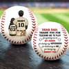 Always Our Number One Fan, Forever Our Hero - Family Personalized Custom Leather Baseball - Father's Day, Gift For Dad, Sport Lovers, Sport Players