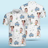Custom Photo Greatest Dad On The Green - Family Personalized Custom All Over Print Polo Shirt - Father's Day, Gift For Dad, Sport Lovers, Sport Players