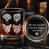Custom Photo You're Pawsitively The Best, Dad - Dog & Cat Personalized Custom Whiskey Glass With Bottom And Side Engraving - Father's Day, Gift For Dad, Pet Owners, Pet Lovers